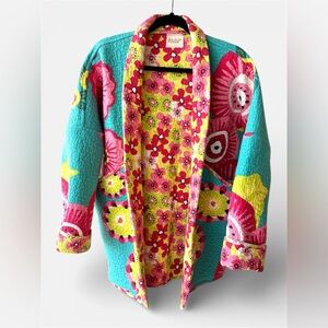 Upcycled Quilt Coat • Handmade • S/M • One of a Kind • Slow Fashion